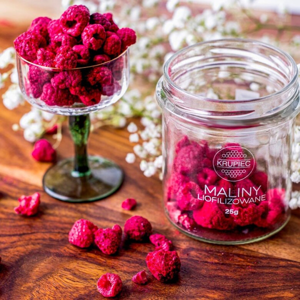 Maliny liofilizowane Krupiec 25g