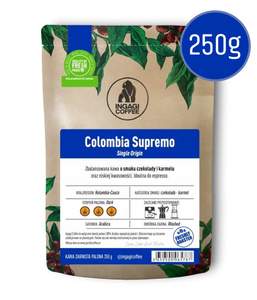 Kawa ziarnista Ingagi Coffee Colombia Supremo 250g