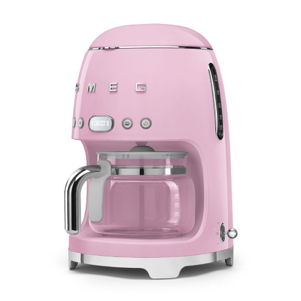 Przelewowy ekspres do kawy Smeg DCF02PKEU - Różowy + GRATIS 250G KAWY