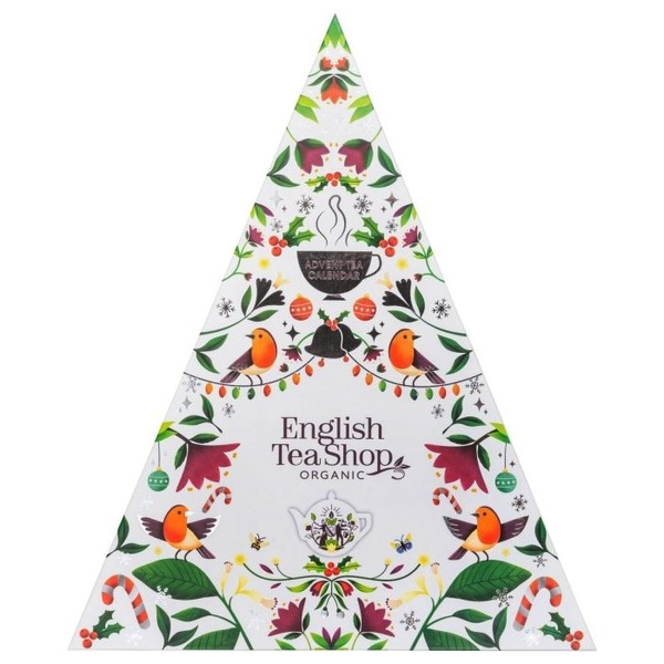 Kalendarz adwentowy English Tea Shop Biała Choinka 25x2g 