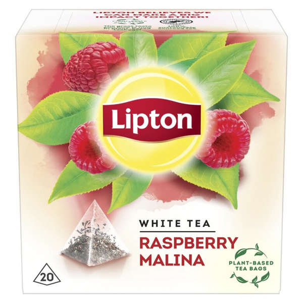 Herbata biała aromatyzowana Lipton Malina 20x1,5g
