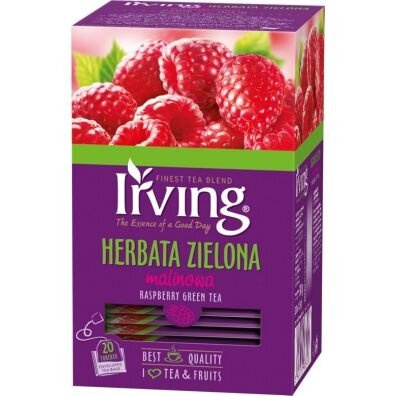 Herbata zielona Malinowa Irving 20x1,5g