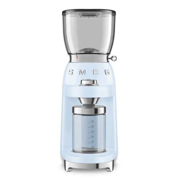 Młynek do kawy Smeg CGF11PBE - Pastelowy błękit