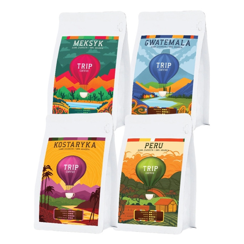 ZESTAW - Kawy ziarniste Trip Coffee 4x250g wersja 2
