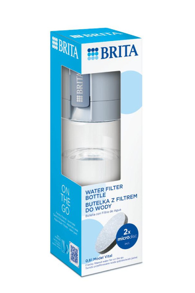 Butelka filtrująca BRITA Vital 0,6l - Pastelowy błękit