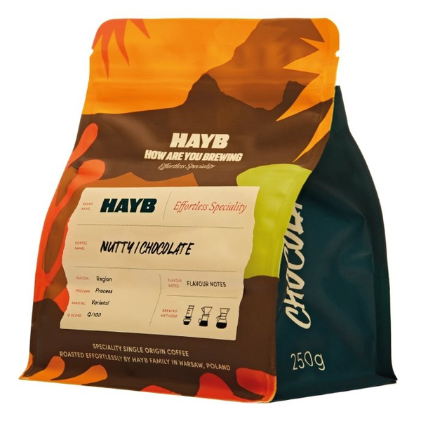 Kawa ziarnista HAYB Etiopia Sidamo Decaf 250g - Bezkofeinowa - NIEDOSTĘPNY