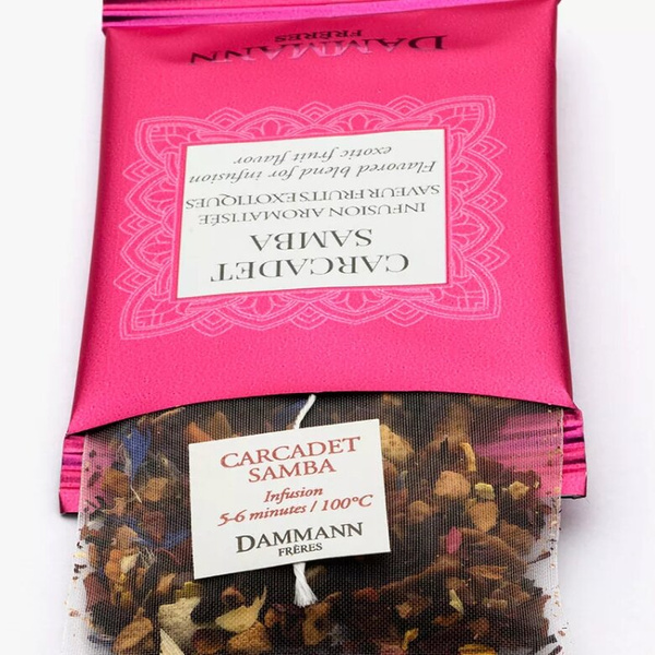 Herbata owocowa Dammann Samba Carcadet 24 saszetki - NIEDOSTĘPNY