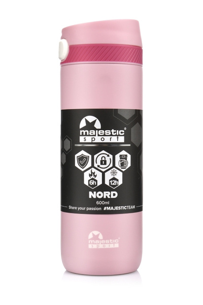 Kubek termiczny Majestic Sport Nord 600 ml - Różowy