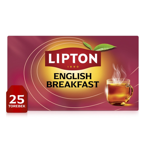 Herbata czarna Lipton English Breakfast 50g - 25 torebek - opinie w konesso.pl