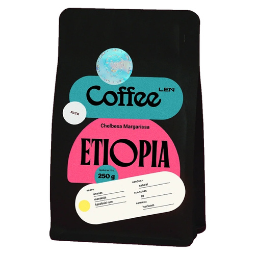 Kawa ziarnista Leń Coffee Etiopia Chelbesa Margarissa 250g