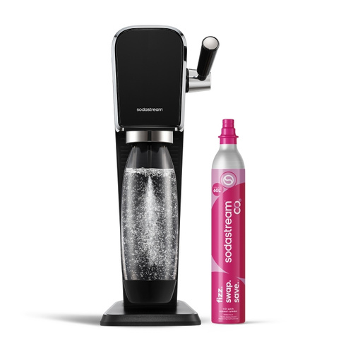 Saturator do wody gazowanej SodaStream Art - Czarny zestaw 