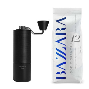 ZESTAW - Kawa ziarnista Bazzara Dodicigrancru 250g + Timemore C3 ESP - opinie w konesso.pl