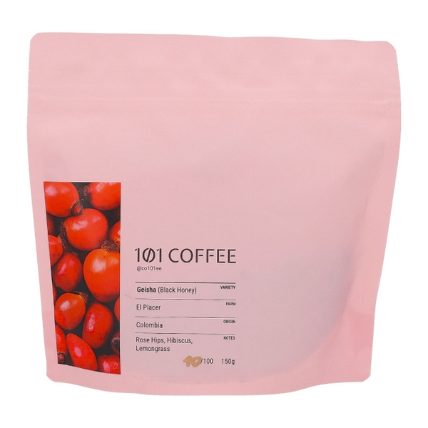 Kawa ziarnista 101 COFFEE Colombia El Placer Geisha Black Honey 150g