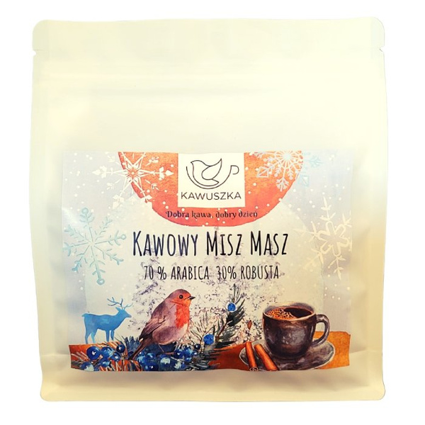Zimowa kawa ziarnista Kawuszka Kawowy Misz Masz 250g - NIEDOSTĘPNY