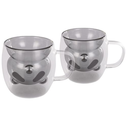 Szklanki Lamart Vaso Bear 230 ml Czarne - 2 sztuki - opinie w konesso.pl