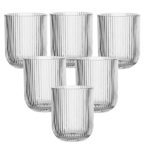 Zestaw 6 szklanek do napojów Altom Selena niskie 270 ml  - Przezroczyste