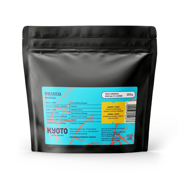 Kawa ziarnista KYOTO Rwanda Musasa 250g - NIEDOSTĘPNY