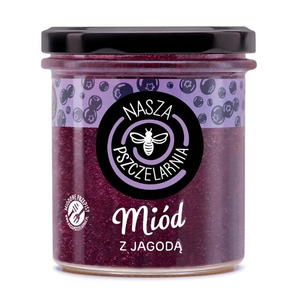 Miód z jagodą Nasza Pszczelarnia 420g