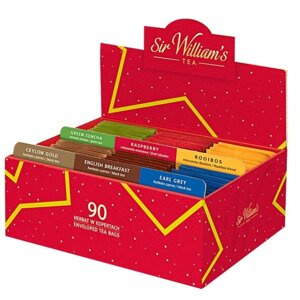 Tekturowy prezenter z herbatam Sir Williams Tea - 90 saszetek