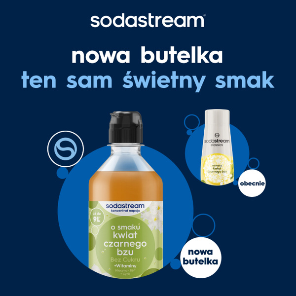 Syrop SodaStream Kwiat Czarnego Bzu 440 ml - Bez Cukru