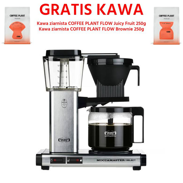 Ekspres do kawy Moccamaster KBG 741 Select Silver Brushed - Srebrny szczotkowany + GRATIS KAWA 2x250g