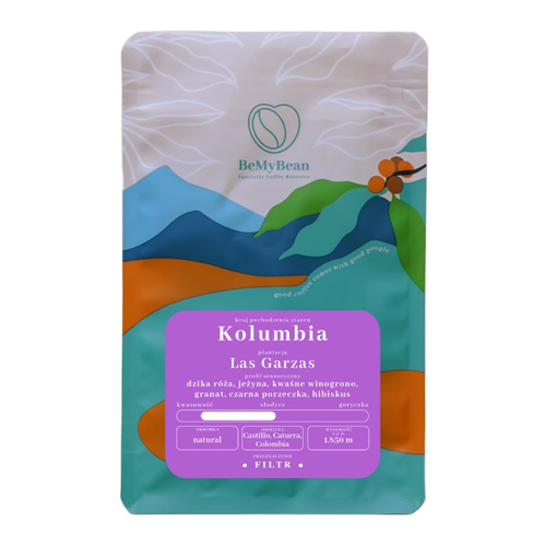 Kawa ziarnista BeMyBean Kolumbia Las Garzas II Filtr 250g