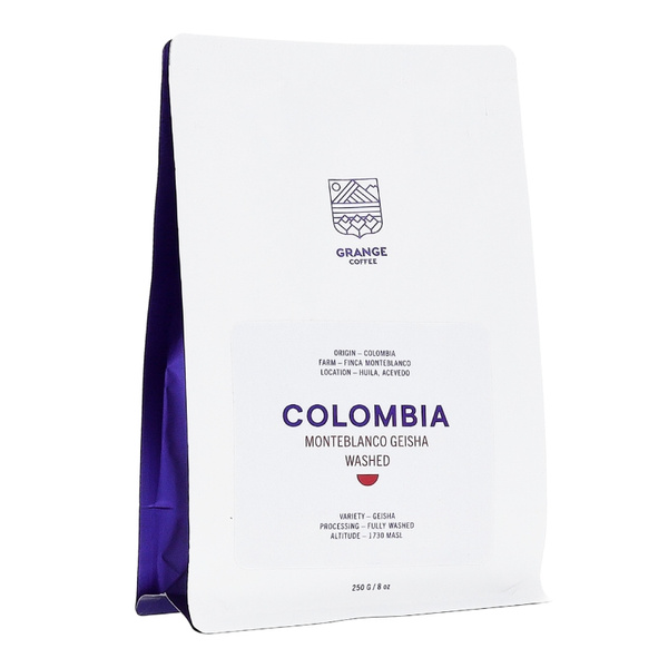 Kawa ziarnista Coffee Grange Colombia Monteblanco Geisha Washed 250g