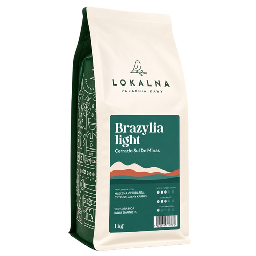 Kawa ziarnista Lokalna Palarnia Kawy Brazylia Light 1kg