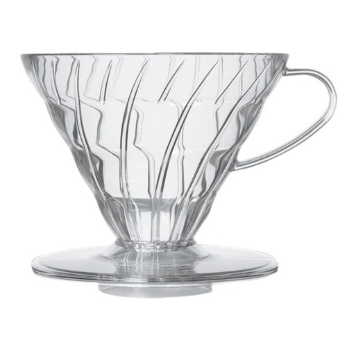 Plastikowy Drip Hario V60-01 - CLEAR - opinie w konesso.pl