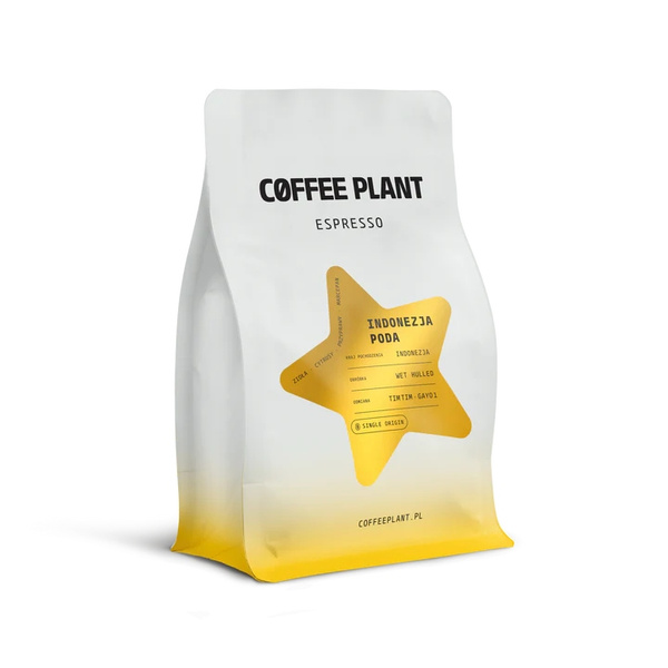 Kawa ziarnista COFFEE PLANT Indonezja Poda Espresso 250g – NIEDOSTĘPNY