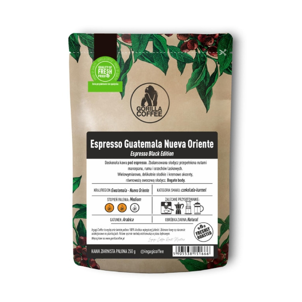 Kawa ziarnista Ingagi Coffee Guatemala Nueva Oriente 250g