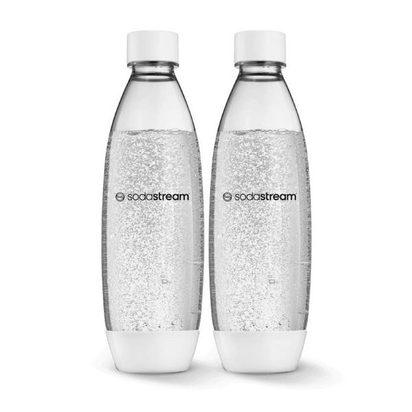 OUTLET - Butelki na wodę SodaStream Fuse 1l - Białe dwupak