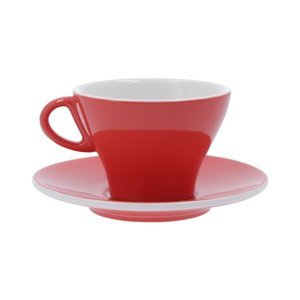 Filiżanka do latte Club House Gardenia 240 ml - Łososiowa czerwień - opinie w konesso.pl