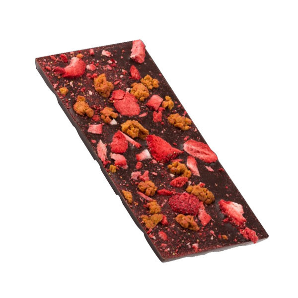 OUTLET - Gorzka czekolada M.Pelczar Chocolatier z pigwą i truskawką 85g