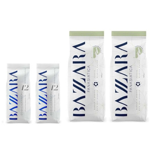 ZESTAW - Kawa ziarnista Bazzara Luxury Blend Panasiatica 2x1kg + Bazzara Dodicigrancru 2x250g