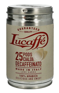 Kawa w saszetkach ESE bezkofeinowa Lucaffe Decaffeinato - 25 sztuk