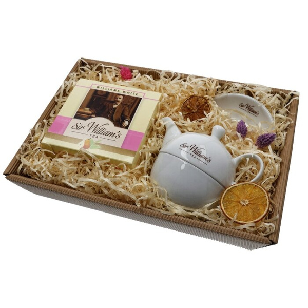 Zestaw prezentowy dla babci i dziadka z herbatą i dzbankiem