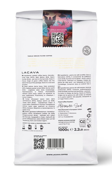 Kawa ziarnista LaCava Bolivia Arcangel Filtr 1kg - NIEDOSTĘPNY
