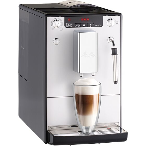 Ekspres do kawy Melitta E953-202 Solo & Milk - Srebrno-czarny + GRATIS 2KG KAWY