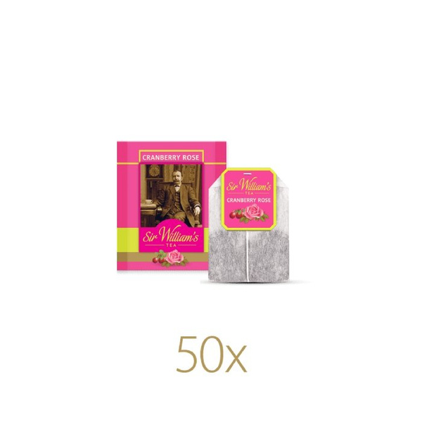 Owocowa herbata Sir Williams Tea Cranberry Rose 50x2,4g