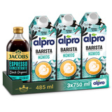ZESTAW - Napój ALPRO Barista Coconut Kokosowo-sojowe 3x750 ml + Koncentrat kawowy Jacobs Espresso Concentrate Black Original 485ml