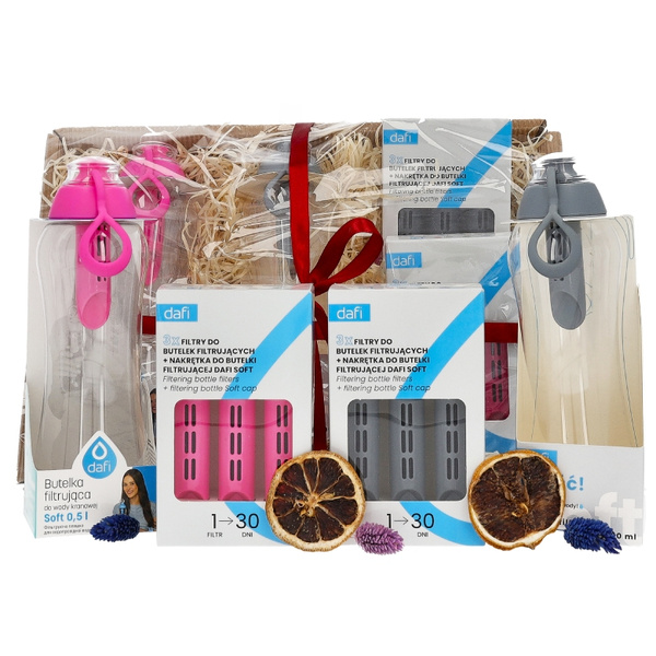 Zestaw prezentowy Dafi - 2 butelki filtrujące + filtry