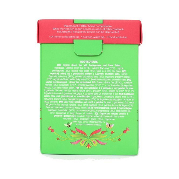 Zielona herbata English Tea Shop Green Tea & Pomegranate 80g