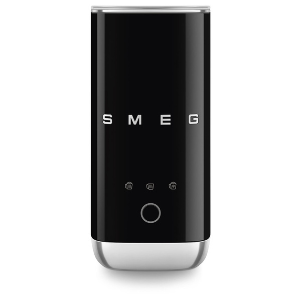 Spieniacz do mleka Smeg MFF02BLEU - Czarny połysk