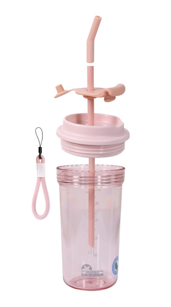 Butelka na wodę Majestic Sport Mia 680 ml - Różowa