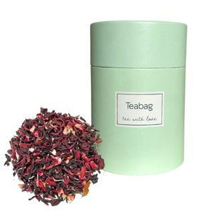 Ziołowa herbata Teabag Hibiscus 50g - Zielona tuba