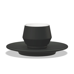 Filiżanka Club House Maniko 205 ml - Czarna