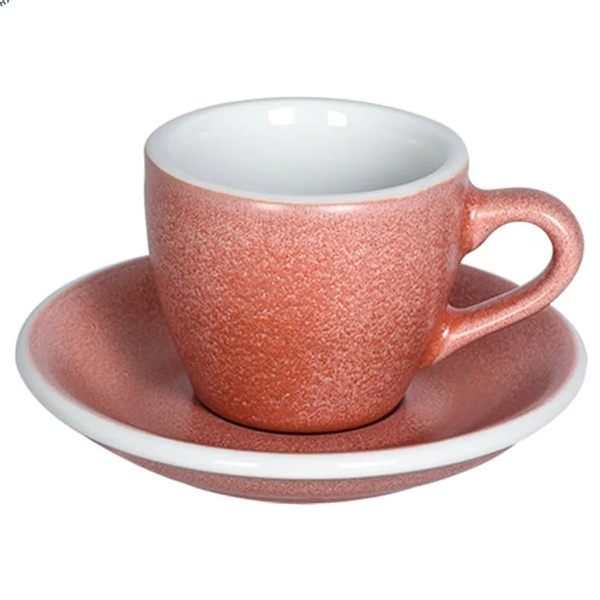 Filiżanka Loveramics Egg Cinnabar do Espresso 80 ml - Czerwono-Pomarańczowy