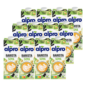 ZESTAW - Napój ALPRO Barista Soya - Sojowy 12x1l