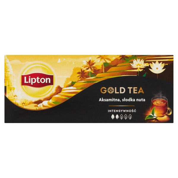 Herbata czarna aromatyzowana Lipton Gold Tea 25x1,5g
